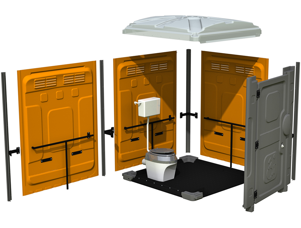 AXS Mains-Connected Portable Restroom - Detail 1