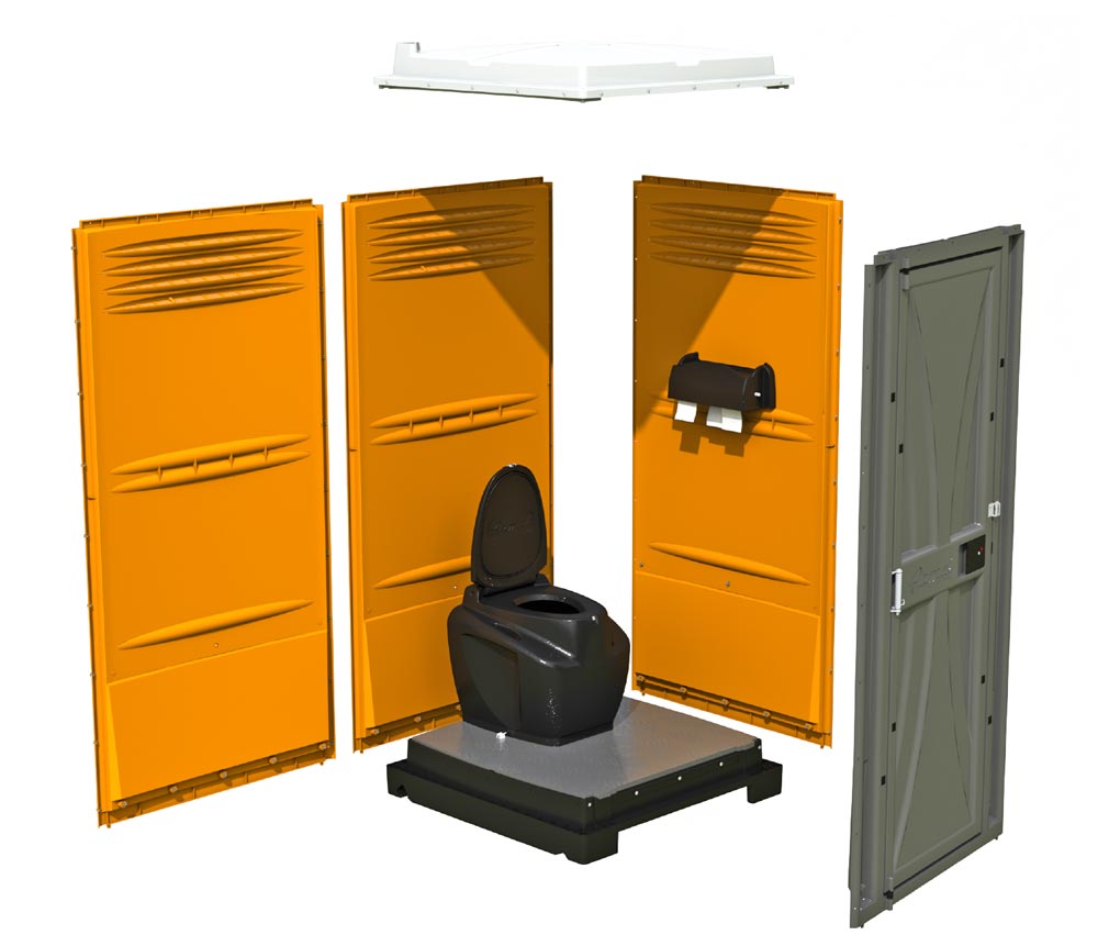 Cube Portable Restroom with Removable Tank - Detail 1