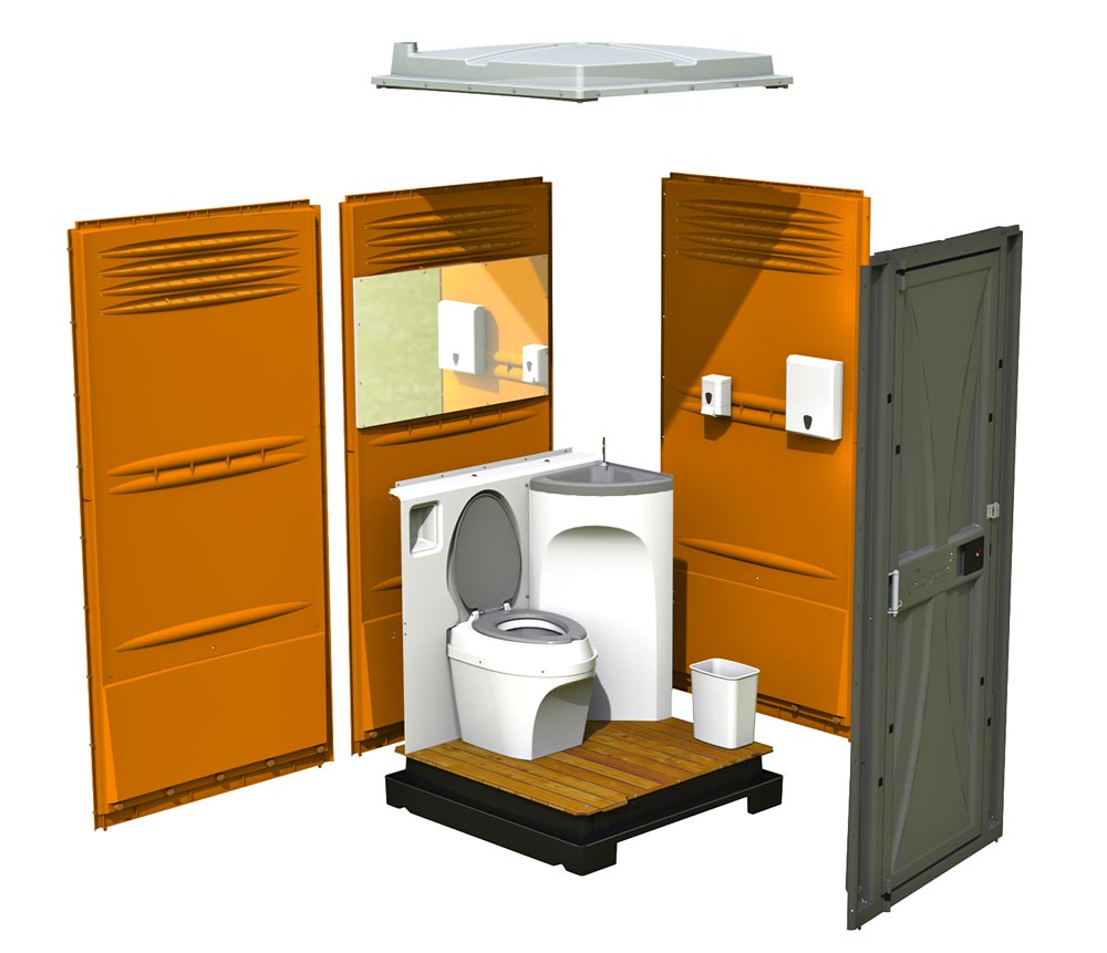 E-CUBE Electronic Portable Restroom - Detail 1